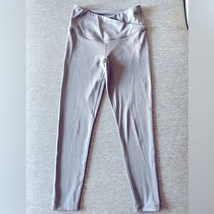 Zella Gray/Purple Crossover Front Leggings size S